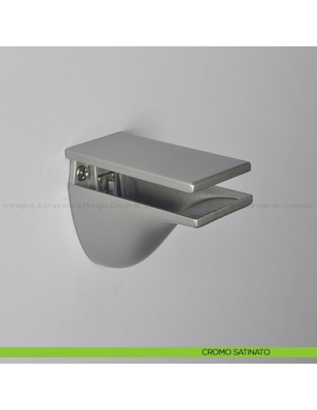 Reggimensola per vetro e legno Lorenzo Invernizzi LI01550 cromo satinato