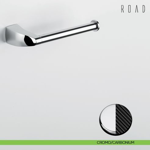 Porta Rotolo Colombo Design Road B8008 cromo-carbonium