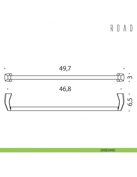 Porta salvietta Colombo Design Road 49,7 cm B8010 disegno