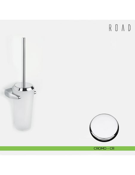 Porta scopino sospeso Colombo Design Road B8007 cromo