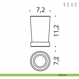 Porta bicchiere da appoggio Colombo Design Road B8041 2
