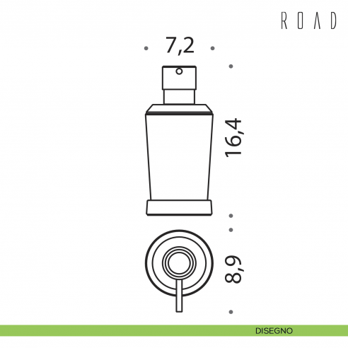 Spandisapone da appoggio Colombo Design Road B9339 disegno
