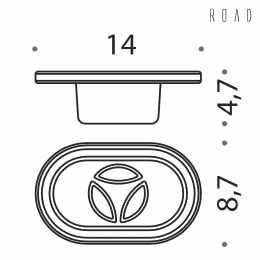 Porta sapone Colombo Design Road B8051