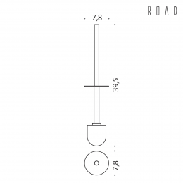 Manico con ciuffo Colombo Design Road B8058 cromo