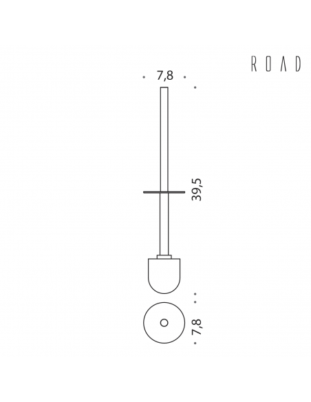 Manico con ciuffo Colombo Design Road B8058 cromo