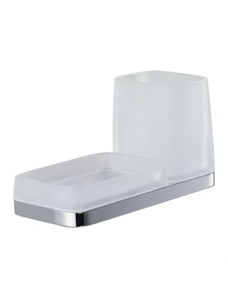 Porta sapone e porta bicchiere Colombo Design Time