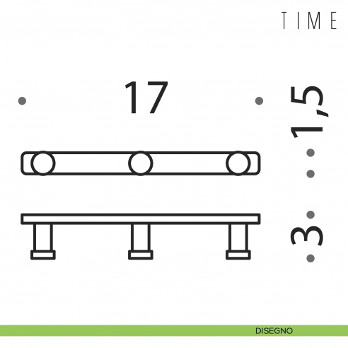 Portabito Colombo Design Time W4257 DISEGNO