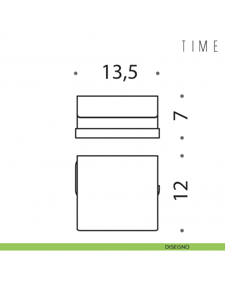 Porta rotolo coperto Colombo Design Time disegno
