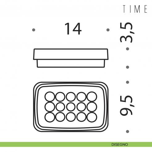 Porta sapone da appoggio Colombo Design Time disegno