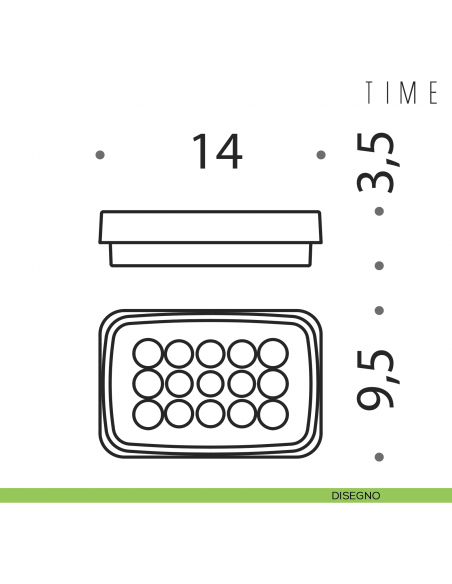 Porta sapone da appoggio Colombo Design Time disegno