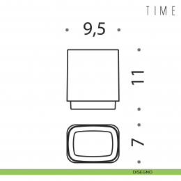 Porta bicchiere da appoggio Colombo Design Time 2