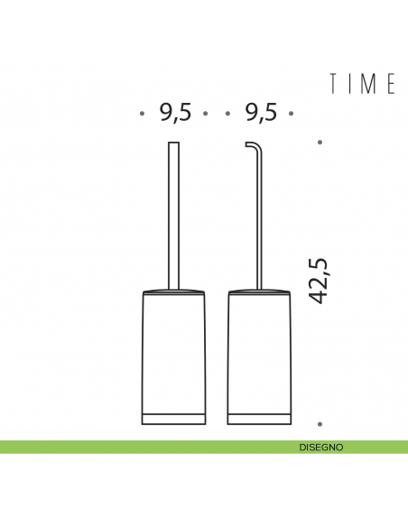 Porta scopino da appoggio Colombo Design Time disegno