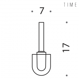 Ciuffo in setola con prolunga Colombo Design Time W4268