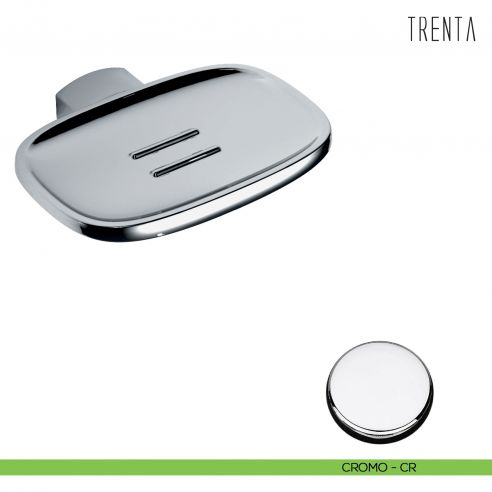 Porta sapone inamovibile Colombo Design serie Trenta cromo