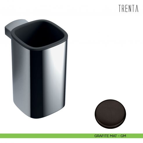 Porta bicchiere Colombo Design serie Trenta grafite mat