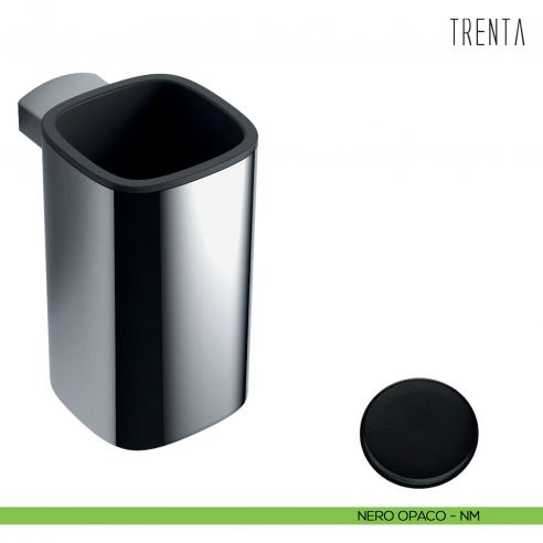Porta bicchiere Colombo Design serie Trenta neromat