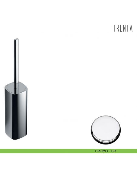Porta scopino da appoggio Colombo Design serie Trenta cromo