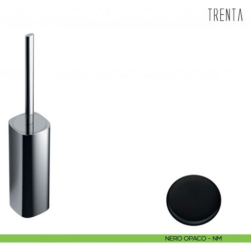 Porta scopino da appoggio Colombo Design serie Trenta nero mat