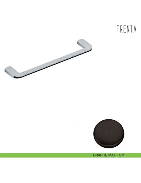 Porta salvietta Colombo Design serie Trenta 36,6 cm grafite mat