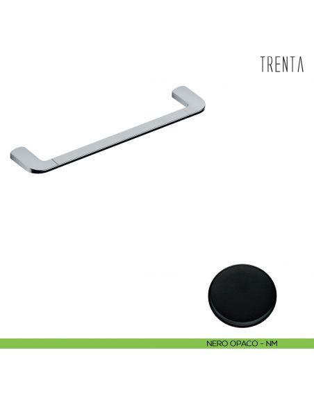 Porta salvietta Colombo Design serie Trenta 36,6 cm neromat