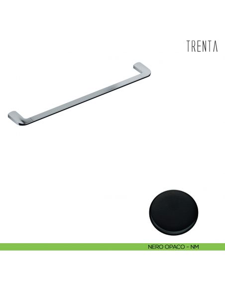 Porta salvietta Colombo Design serie Trenta 49,6 cm neromat