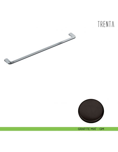 Porta salvietta Colombo Design serie Trenta 64,6 cm grafite mat