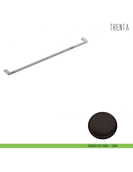 Porta salvietta Colombo Design serie Trenta 82,8 cm grafite mat