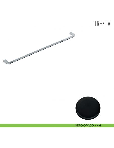 Porta salvietta Colombo Design serie Trenta 82,8 cm neromat
