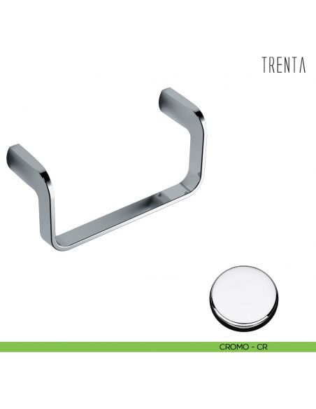 Porta salvietta ad anello Colombo Design serie Trenta cromo