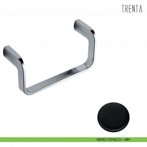 Porta salvietta ad anello Colombo Design serie Trenta neromat