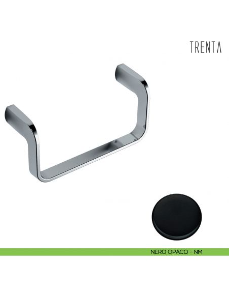 Porta salvietta ad anello Colombo Design serie Trenta neromat