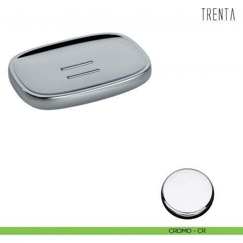 Porta sapone d'appoggio Colombo Design serie Trenta cromo