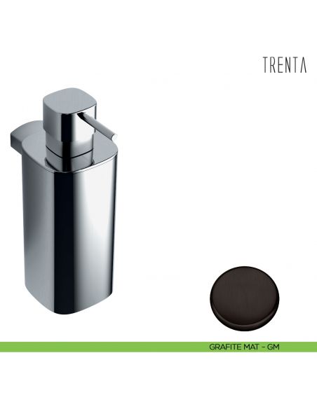 Spandisapone d'appoggio Colombo Design serie Trenta grafite mat