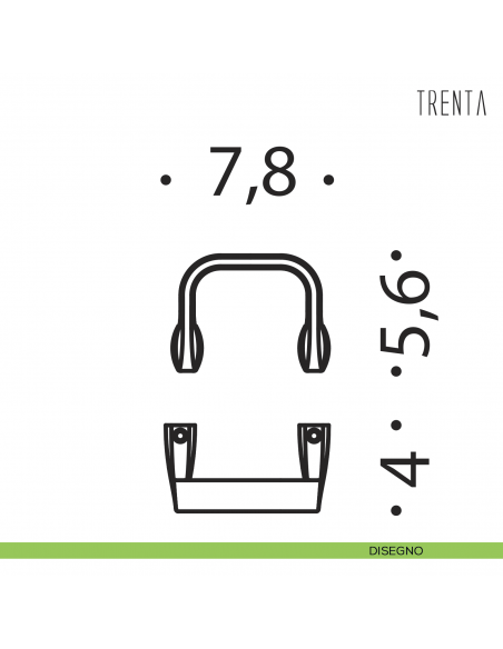 Appenditutto ad anello Colombo Design serie Trenta disegno
