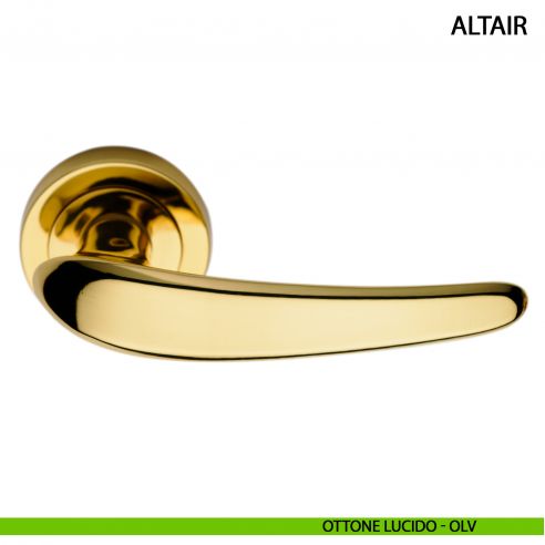 Maniglia per porta Altair Arieni ottone lucido - OLV