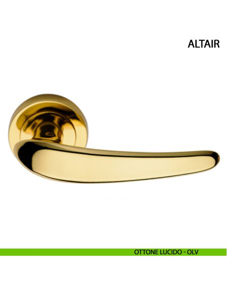 Maniglia per porta Altair Arieni ottone lucido - OLV