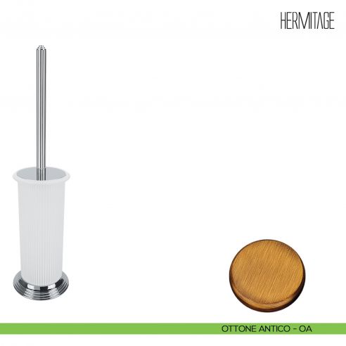 Porta scopino d'appoggio Colombo Design Hermitage B3306 ottone antico