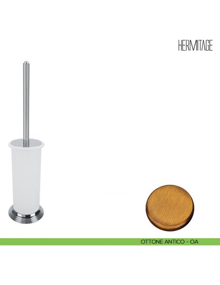 Porta scopino d'appoggio Colombo Design Hermitage B3306 ottone antico