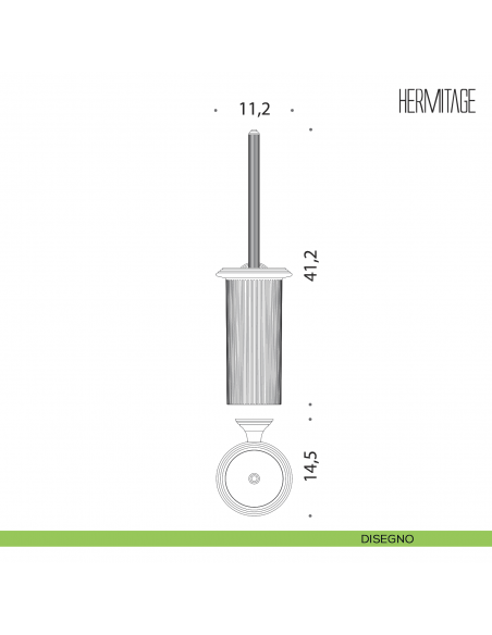 Porta scopino sospeso Colombo Design Hermitage B3307 disegno