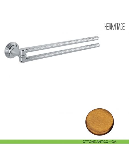 Porta salvietta a snodo Colombo Design Hermitage B3312 ottone antico