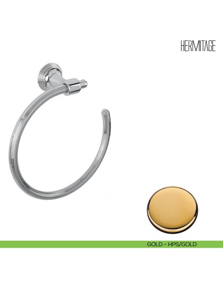 Porta salvietta ad anello Colombo Design Hermitage B3331 HPS gold