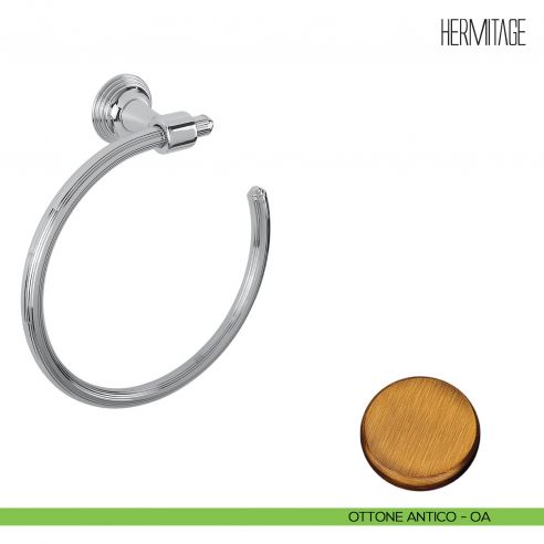 Porta salvietta ad anello Colombo Design Hermitage B3331 ottone antico