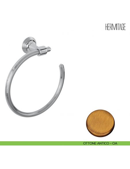 Porta salvietta ad anello Colombo Design Hermitage B3331 ottone antico