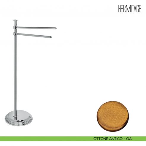 Piantana porta salvietta Colombo Design Hermitage B3338 ottone antico