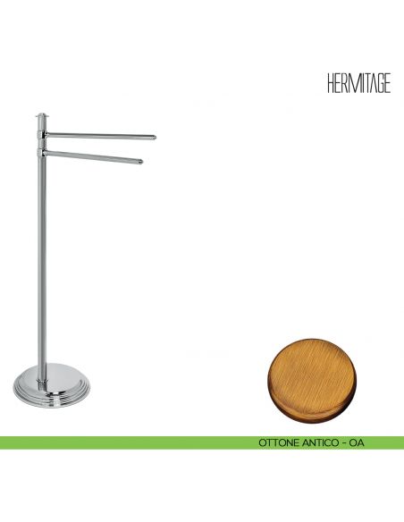 Piantana porta salvietta Colombo Design Hermitage B3338 ottone antico
