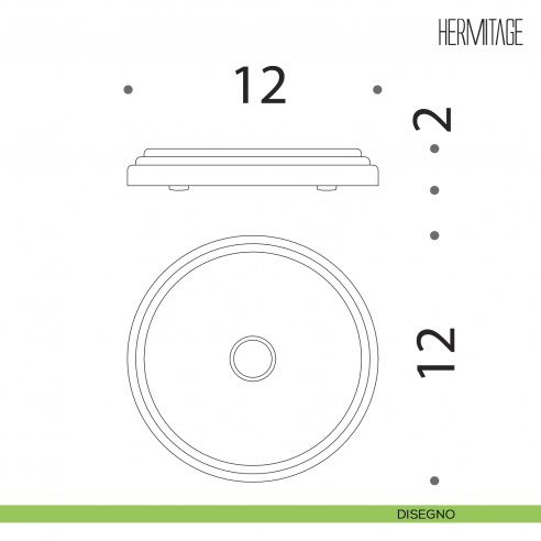 Porta sapone d'appoggio Colombo Design Hermitage B3340 disegno