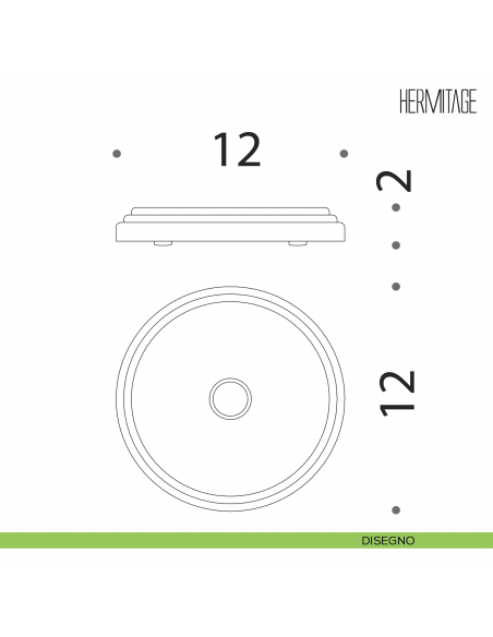 Porta sapone d'appoggio Colombo Design Hermitage B3340 disegno