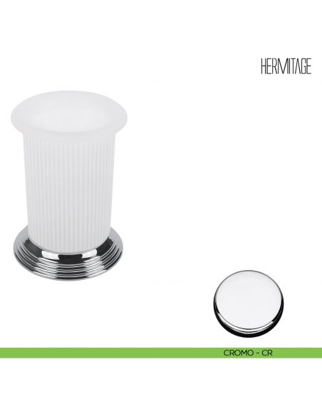 Porta bicchiere d'appoggio Colombo Design Hermitage B3341 cromo