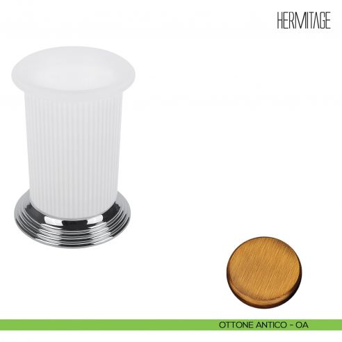 Porta bicchiere d'appoggio Colombo Design Hermitage B3341 ottone antico