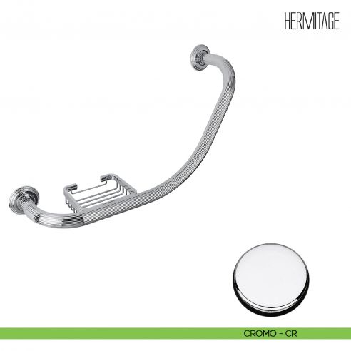Maniglione per vasca con porta sapone Colombo Design Hermitage B3375 cromo